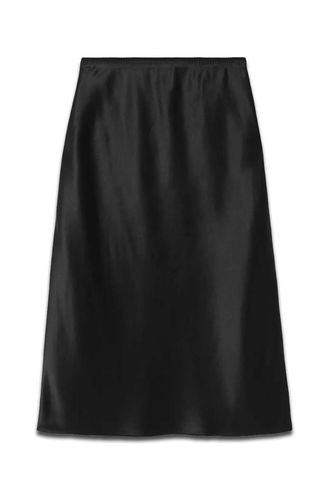 Isaak Silk-satin Midi Skirt