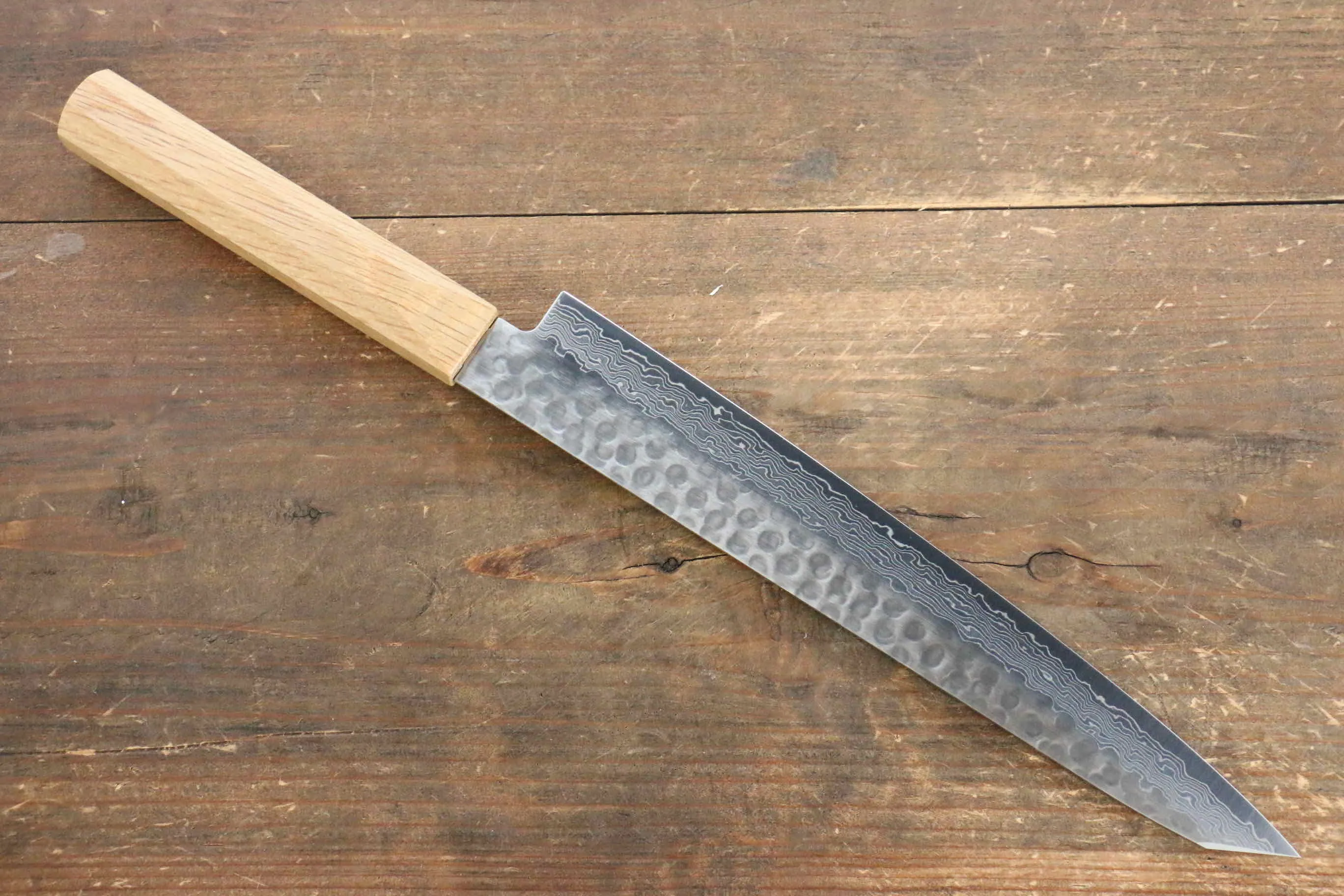 Jikko VG10 17 Layer Sujihiki  230mm Oak Handle