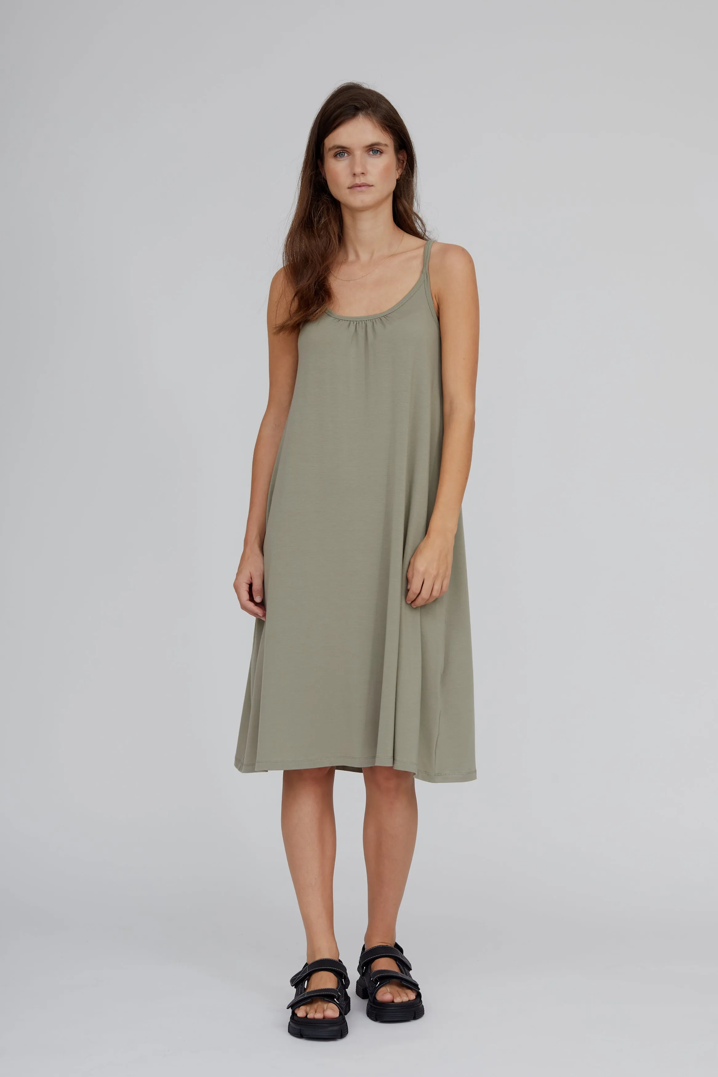 Jo Strap Dress - Vetiver