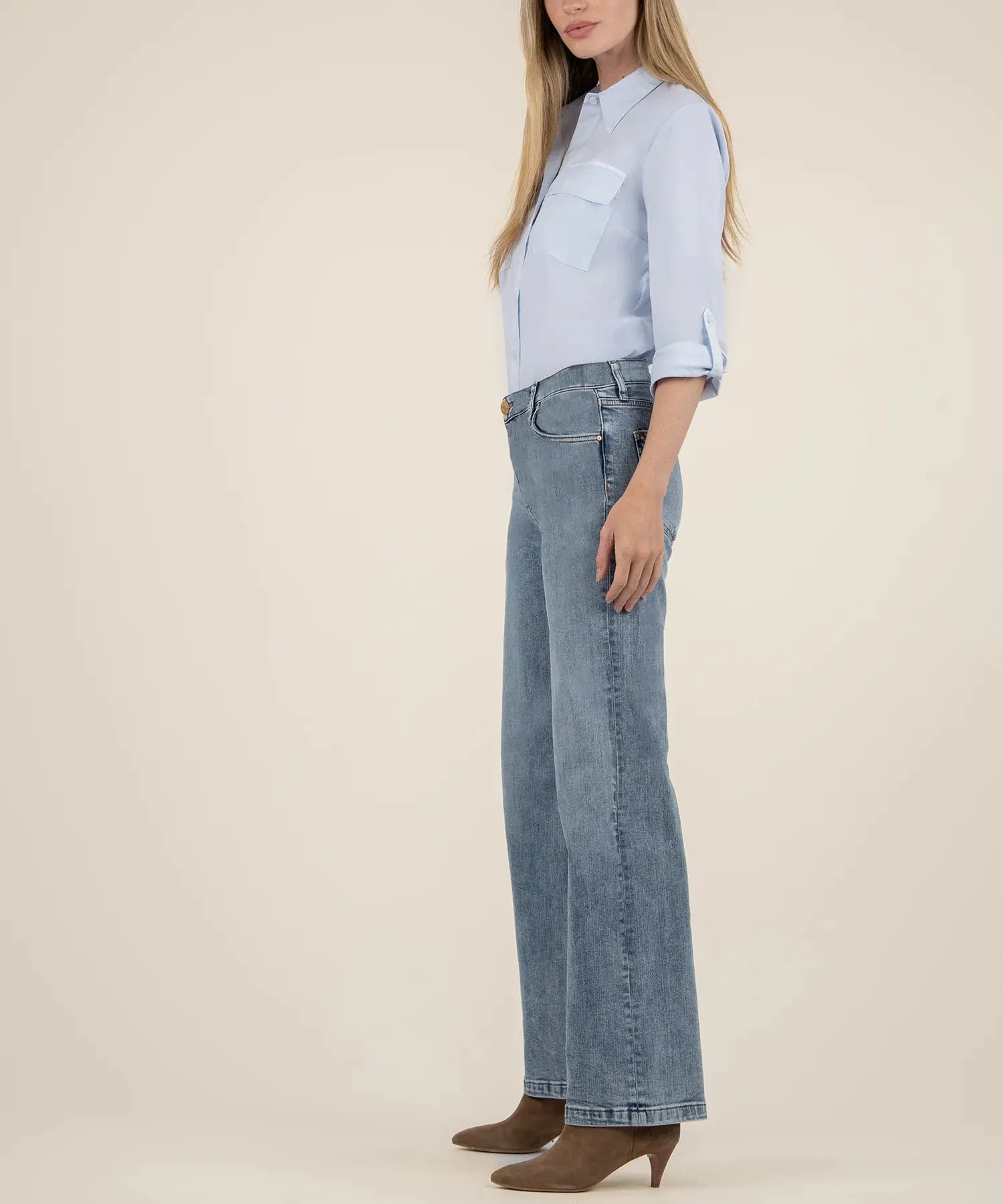 Kut From The Kloth Jean High Rise Wide Leg (Enforce Wash)