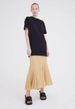 Lewer Silk Skirt - Loom Gold