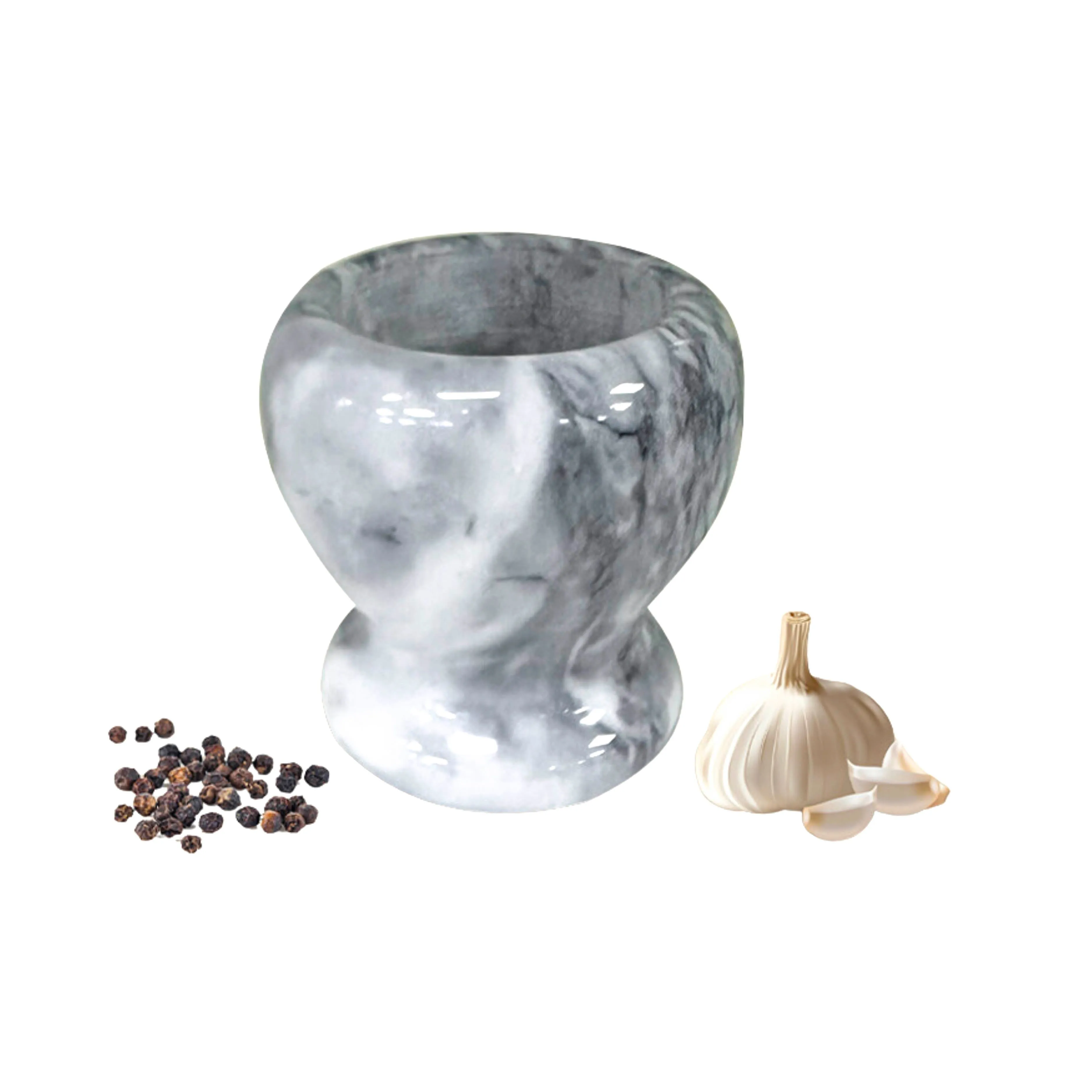 Masflex Marble Mortar & Pestle with Base