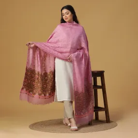 Mauve Jacquard Bamberg/Tencel Dupatta