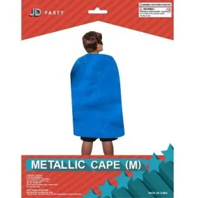 Medium Blue Metallic Cape