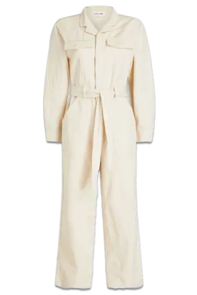 Mel Slub Cotton And Linen-Blend Twill Jumpsuit