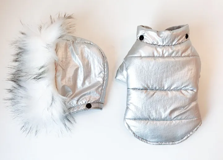 Metallic Glamour Parka