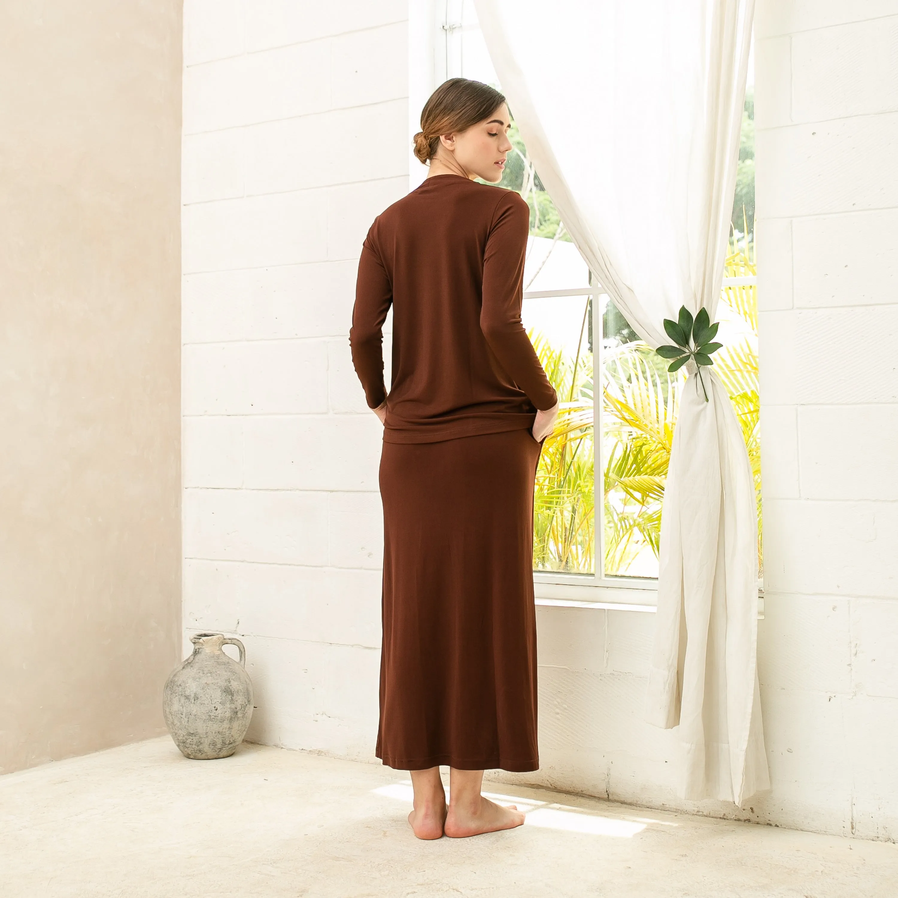 Minna Skirt - Dark Brown