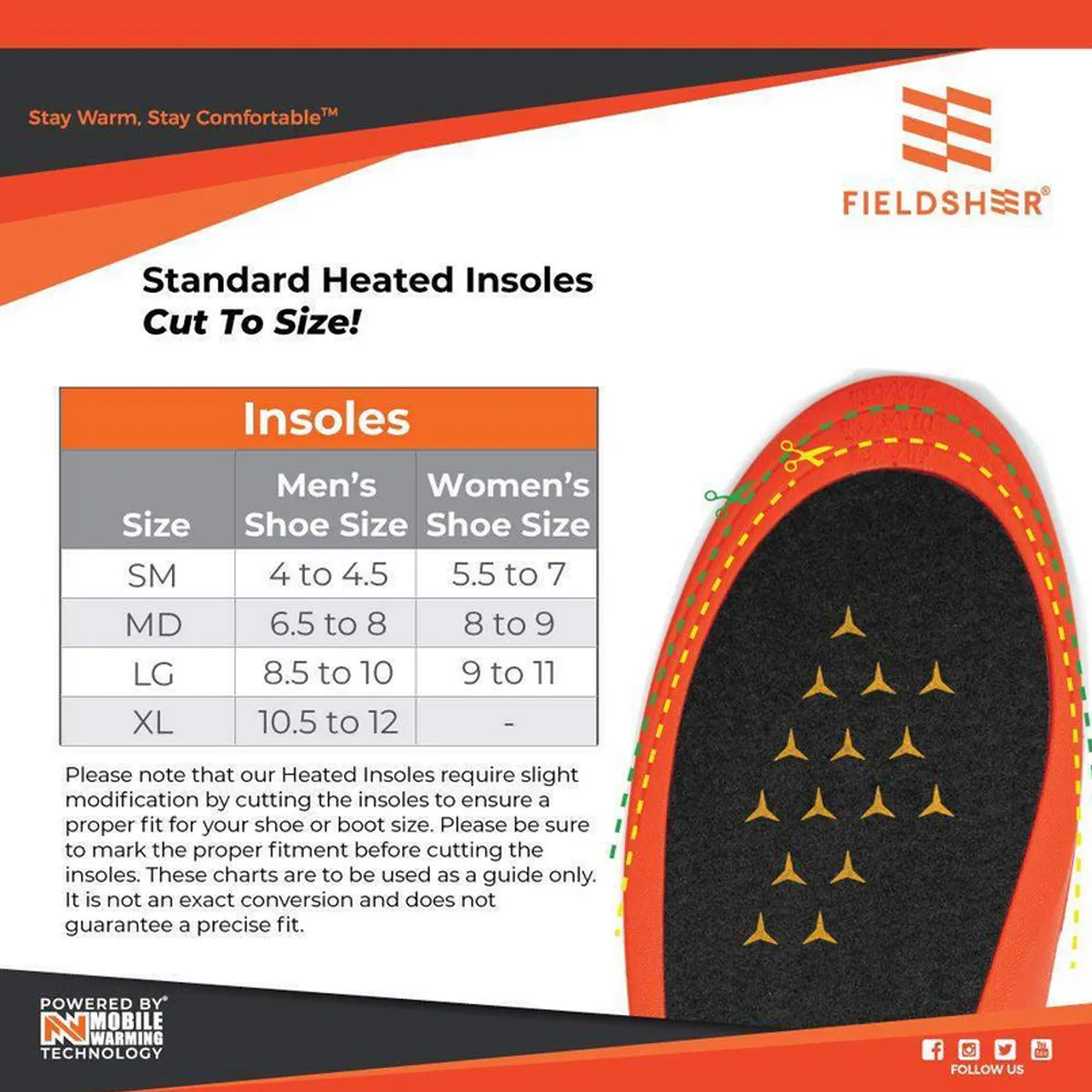 Mobile Warming Heated Insoles For Boots