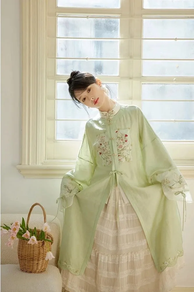 Paradise 天堂 Modernized Ming Dynasty Yuanling Changshan Mamian Spring Aoqun Set