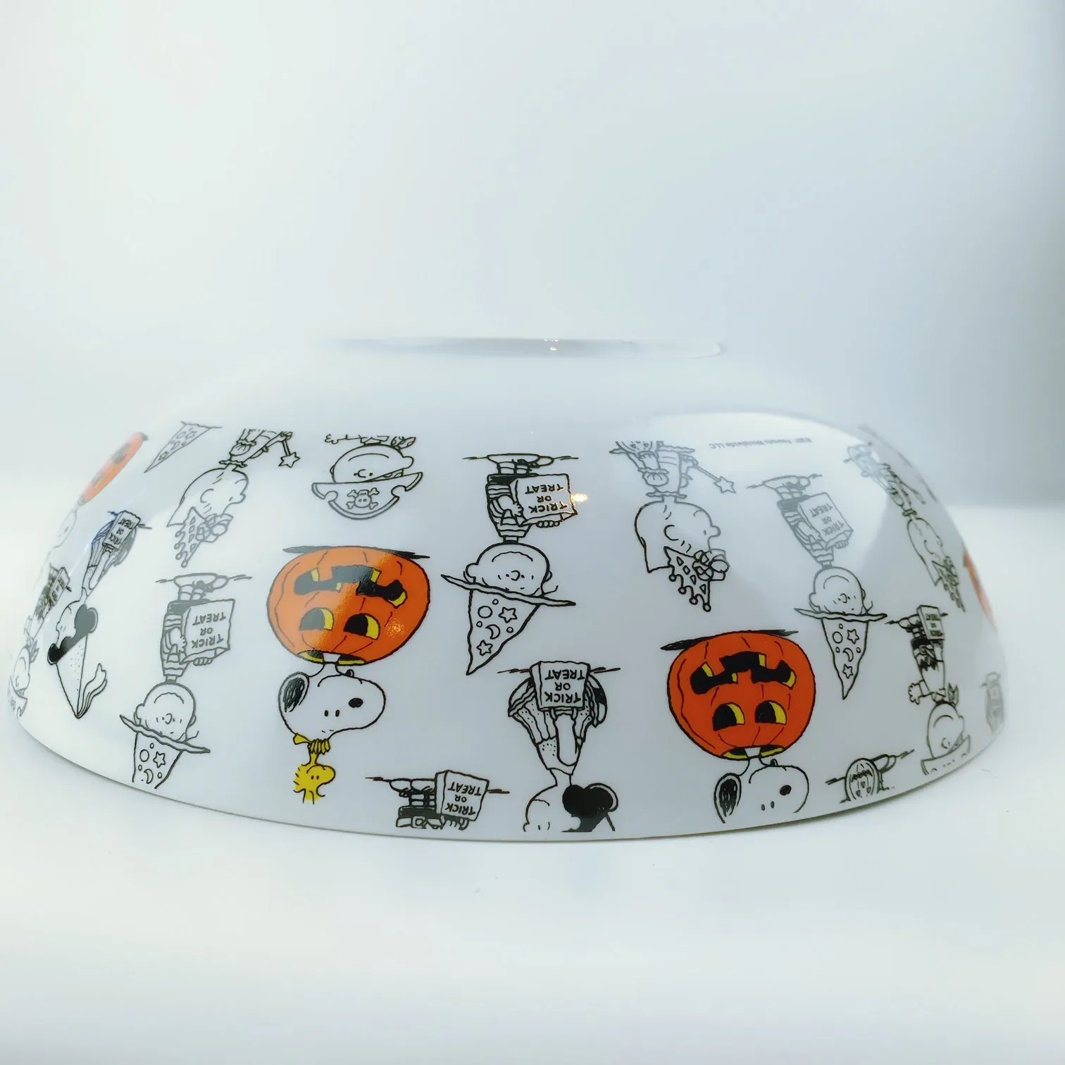 Peanuts Charlie Brown & Friends & Snoopy Great Pumpkin Big Halloween Bowl 10"