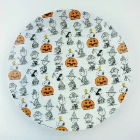 Peanuts Charlie Brown & Friends & Snoopy Great Pumpkin Halloween Plate 10.5"