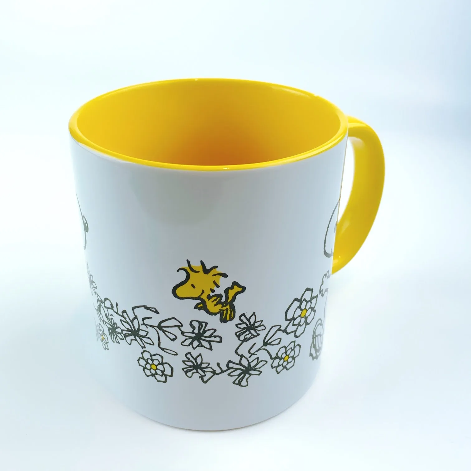 Peanuts Snoopy & Woodstock Floral Large Mug cup 21 oz