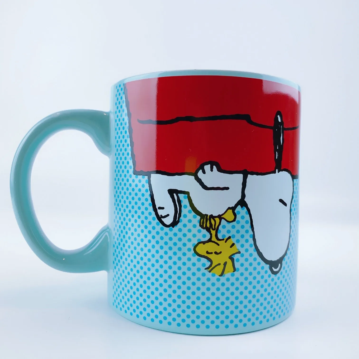 Peanuts Snoopy & Woodstock On Red Dog House Mug 20 oz