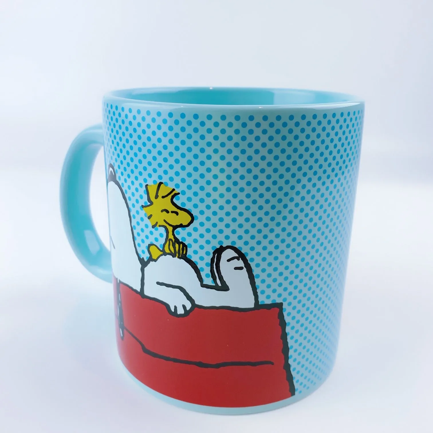 Peanuts Snoopy & Woodstock On Red Dog House Mug 20 oz