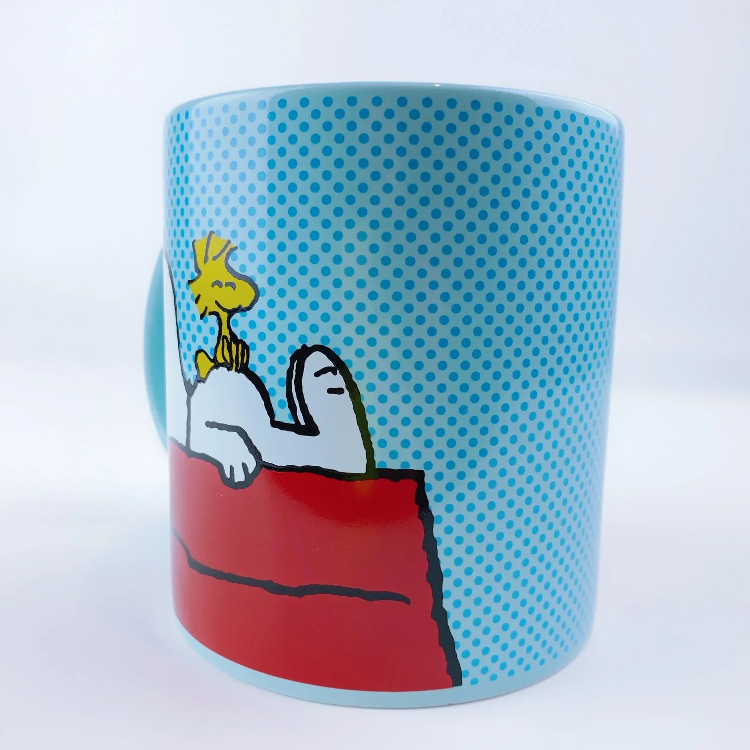 Peanuts Snoopy & Woodstock On Red Dog House Mug 20 oz