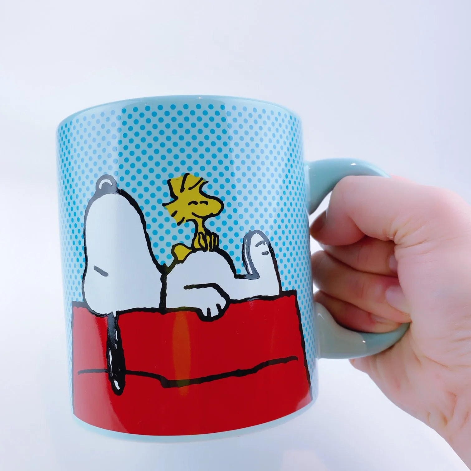 Peanuts Snoopy & Woodstock On Red Dog House Mug 20 oz