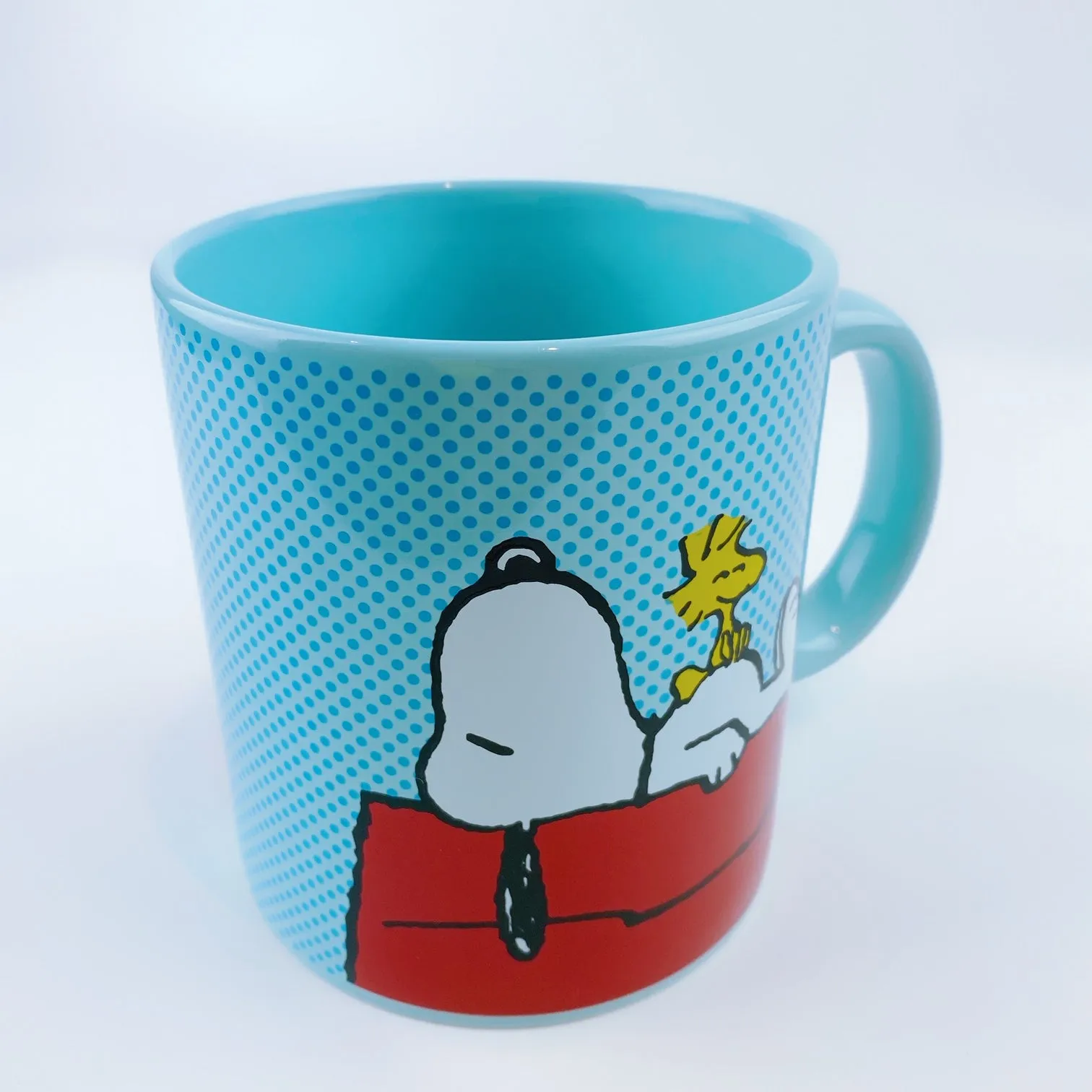 Peanuts Snoopy & Woodstock On Red Dog House Mug 20 oz