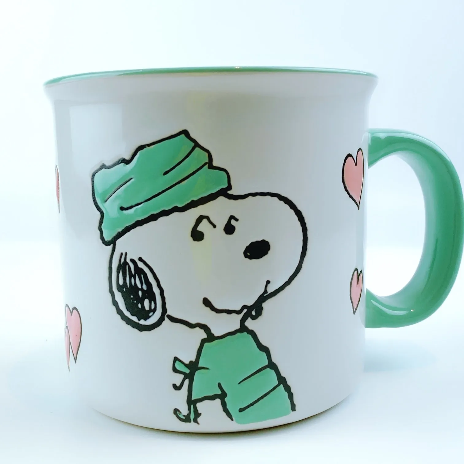 Peanuts Snoopy Scrub Wearing 'Thank You' Doctor Ceramic Mug 21 oz - Mint Green