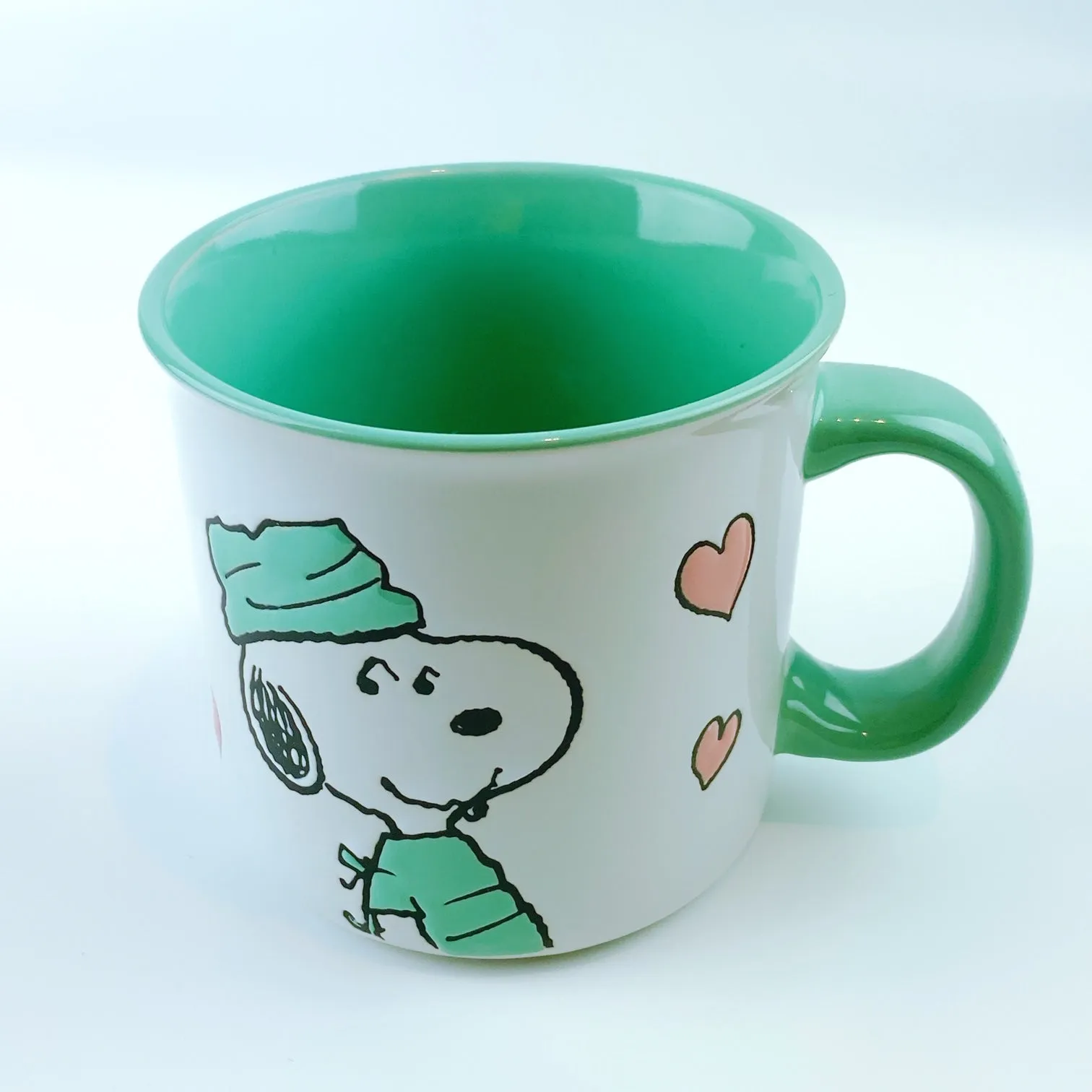 Peanuts Snoopy Scrub Wearing 'Thank You' Doctor Ceramic Mug 21 oz - Mint Green