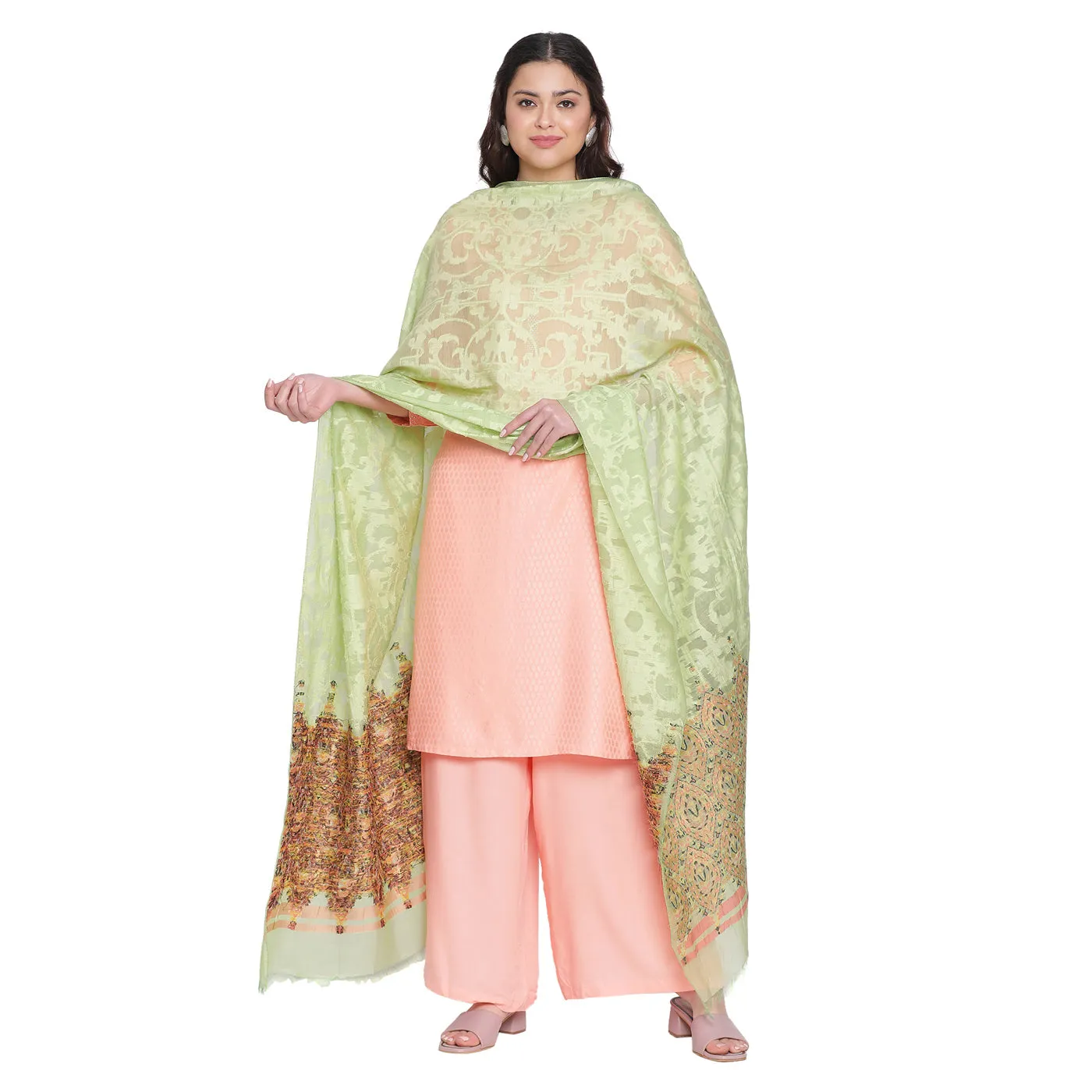 Pista Jacquard Bamberg/Tencel Dupatta