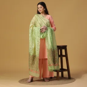 Pista Jacquard Bamberg/Tencel Dupatta