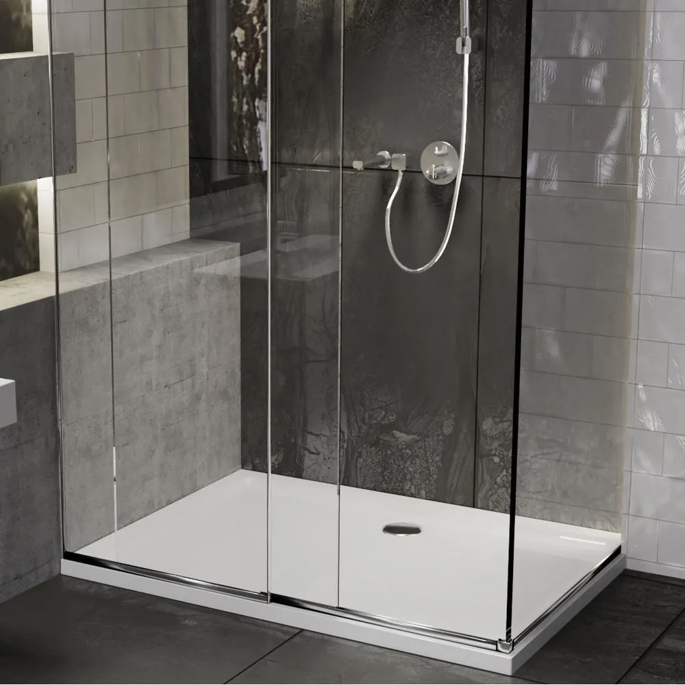 Roman Stone Solid Surface Anti Slip Shower Tray - 1000 x 800 x 40mm