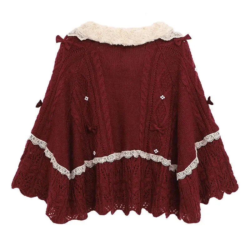 Ruffled Doily Red Cape