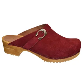 Sanita Hedi Womens Clog In Dark Red