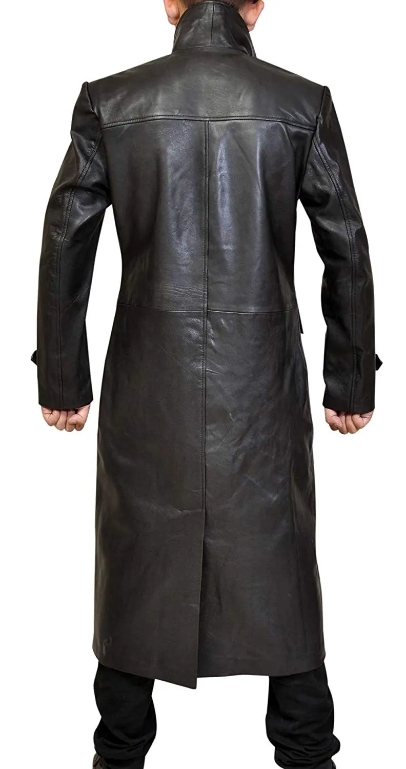 Smallville Clark Kent Superman Black Leather Trench Coat