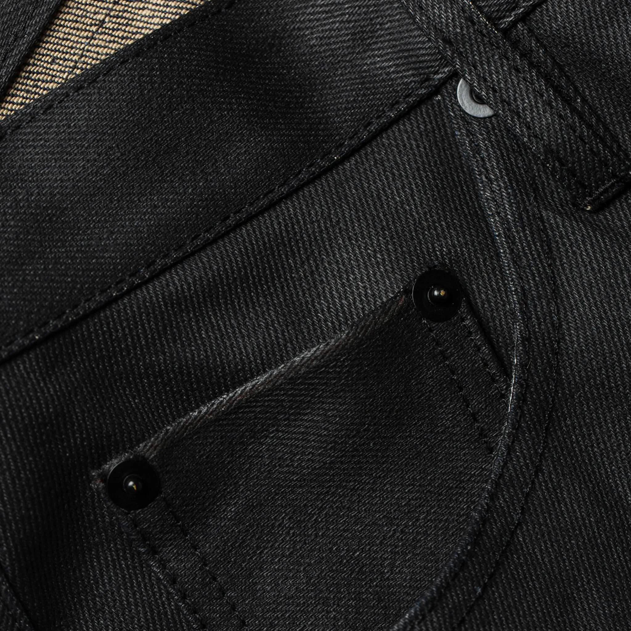 The Democratic Jean in Black Over-dye Selvage