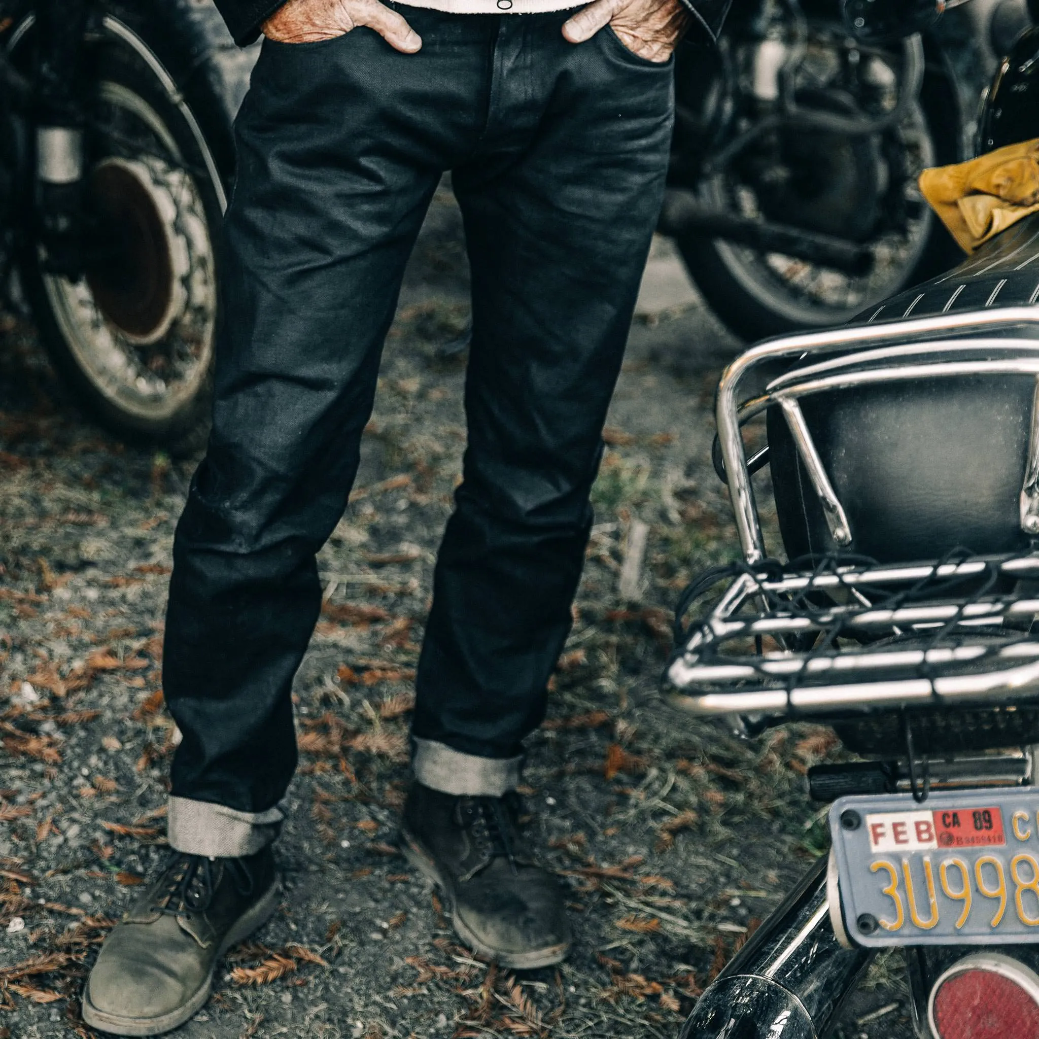 The Democratic Jean in Black Over-dye Selvage