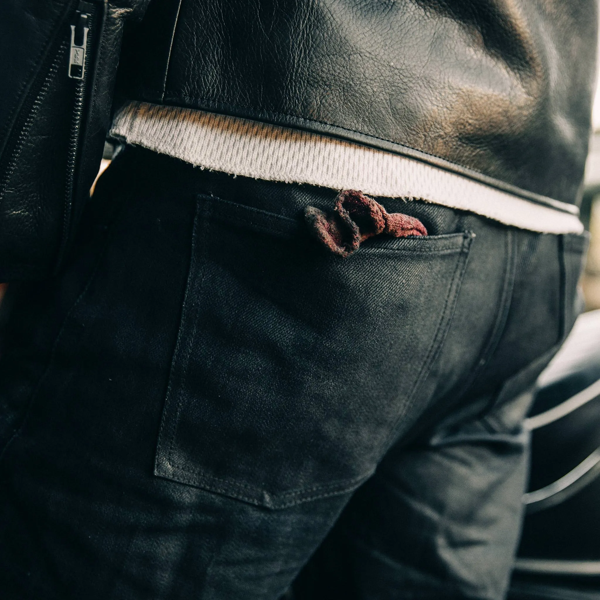 The Democratic Jean in Black Over-dye Selvage