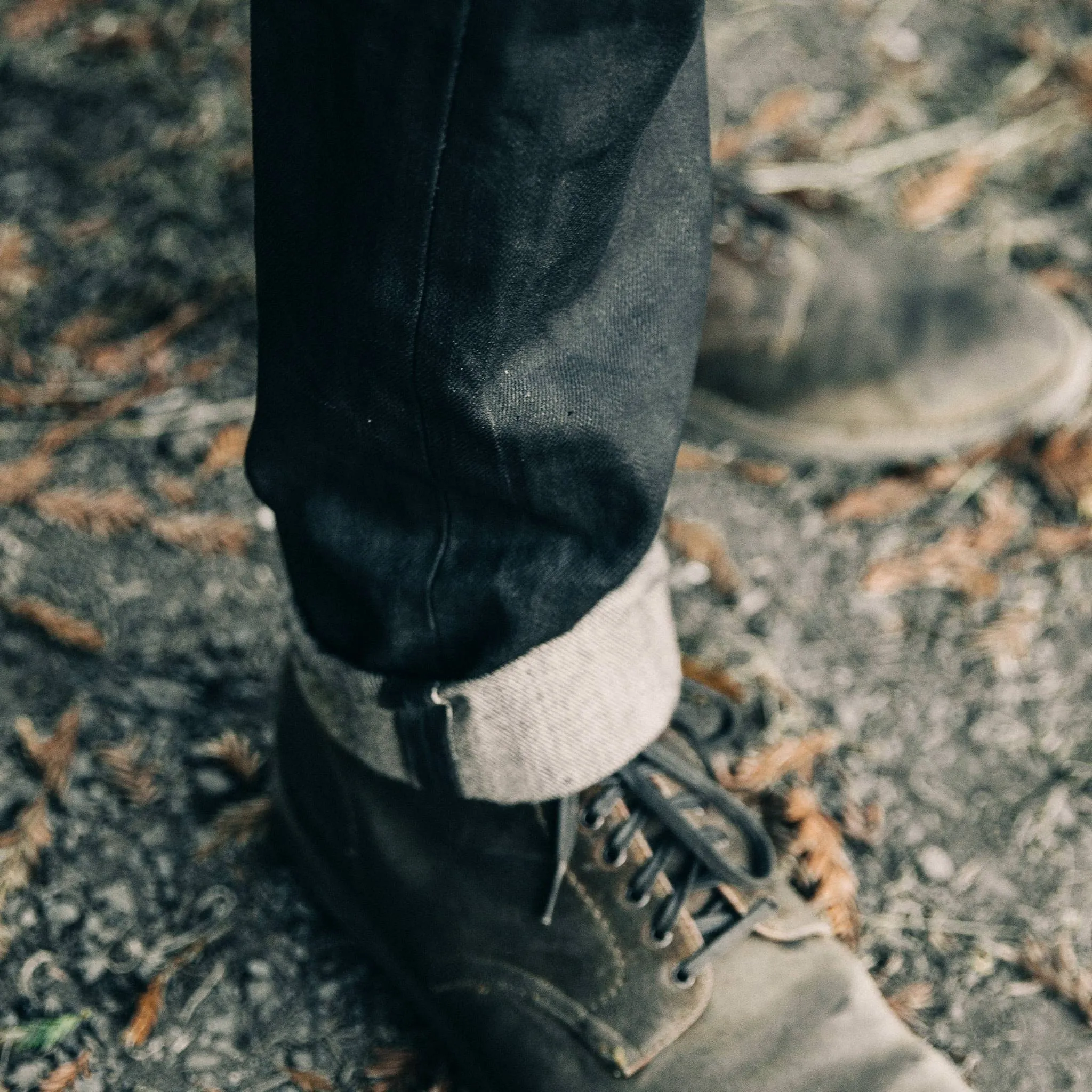 The Democratic Jean in Black Over-dye Selvage