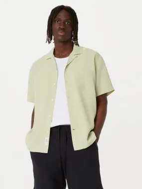 The Washed Camp Collar Shirt in Wasabi