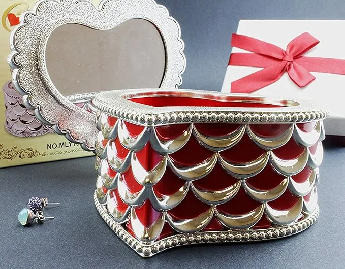 Vintage Design Treasure Jewelry Box-Heart