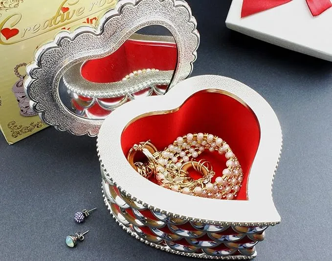 Vintage Design Treasure Jewelry Box-Heart