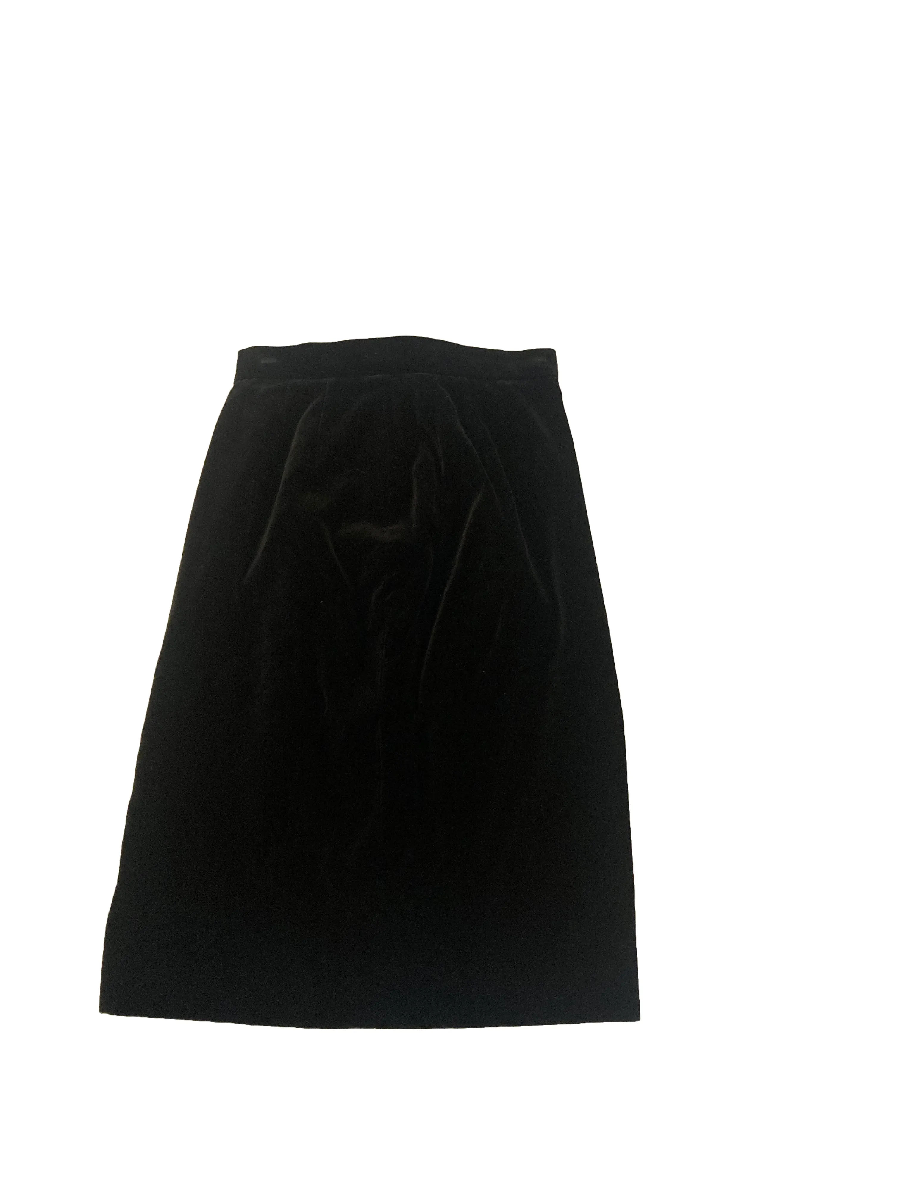 Vintage Velvet Pencil Skirt