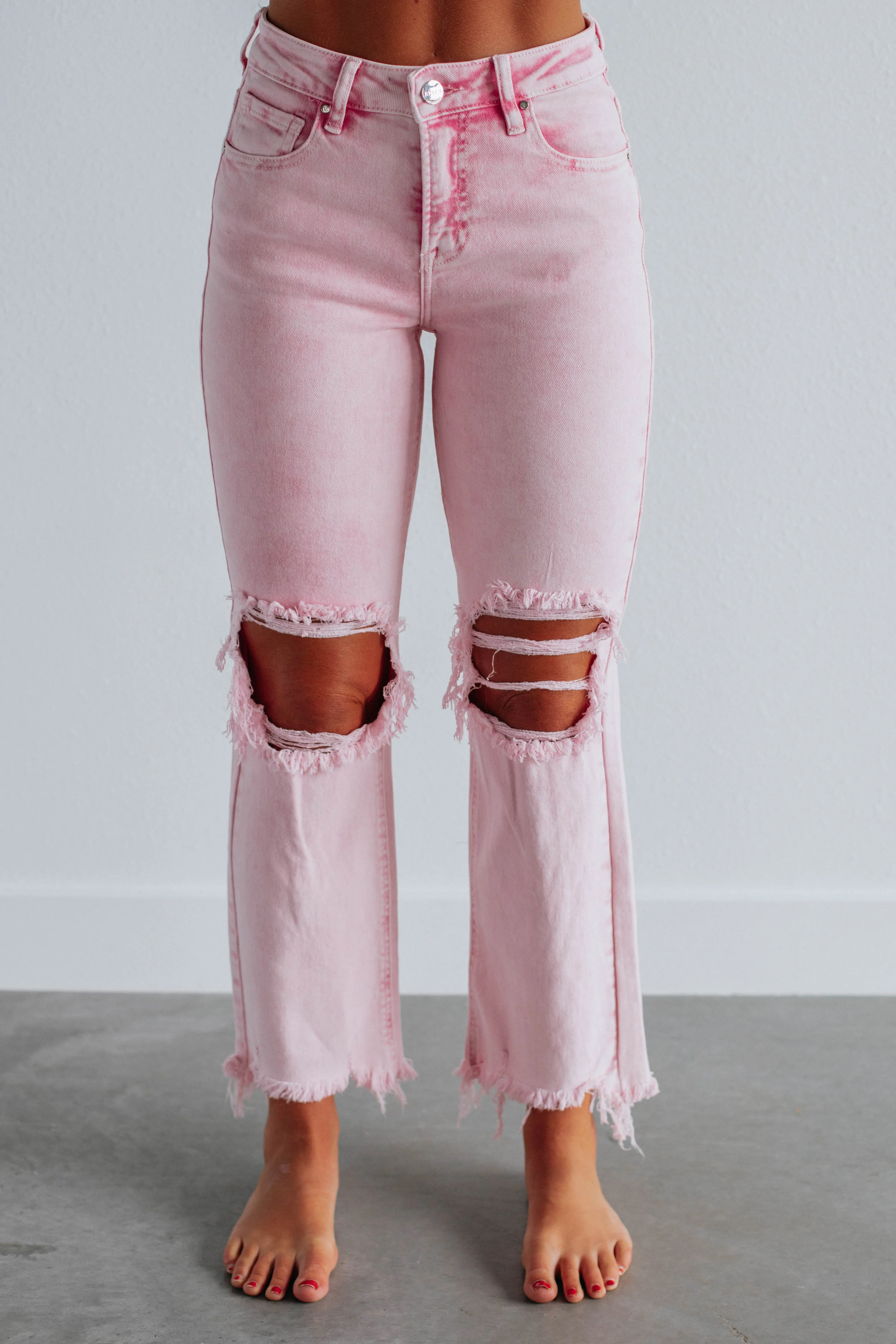 Willow Risen Jeans - Acid Pink