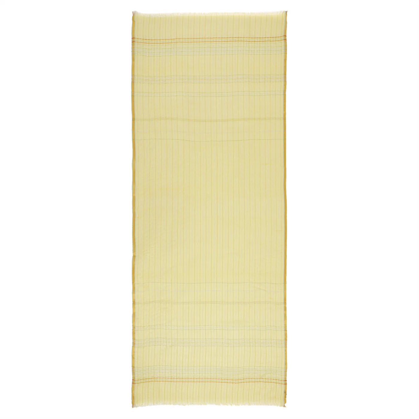 Yellow Dobby Woven Silk Tencel Dupatta